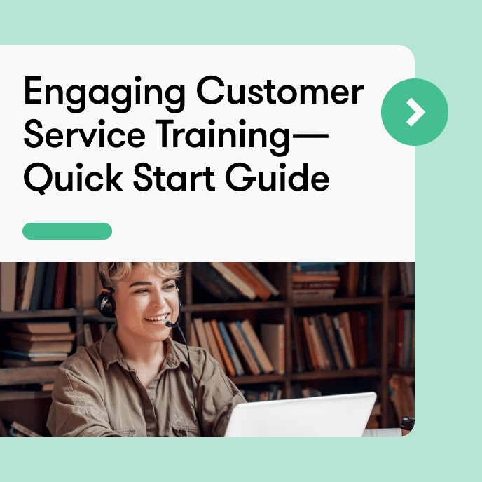 Customer service training guide - quick start tips for engaging interactions.