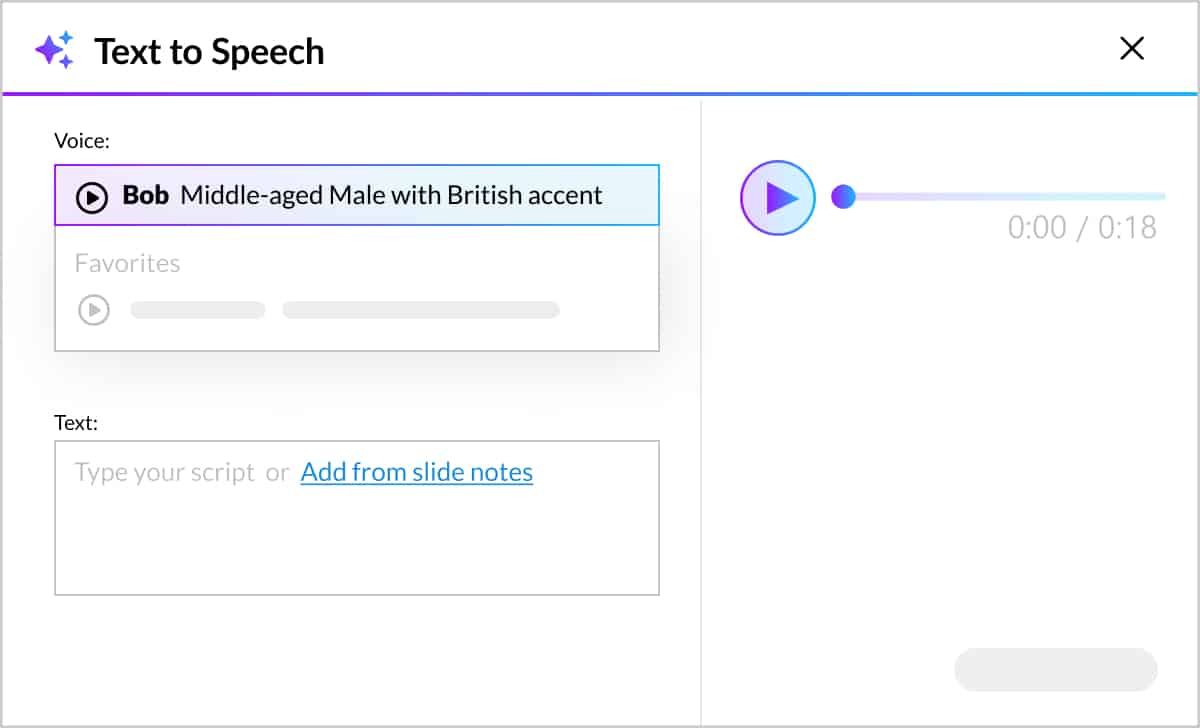 Text to Speech