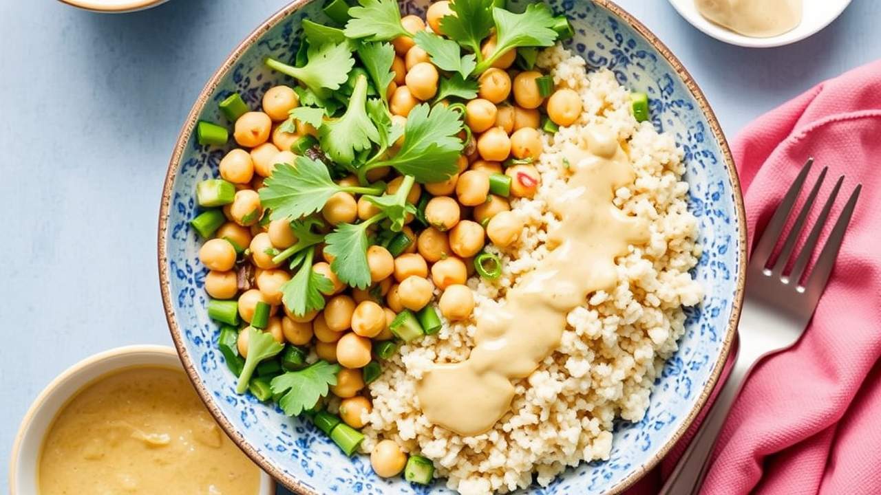 Mediterranean Chickpea and Couscous Bowl